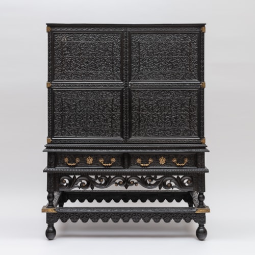 A Coromandel Cabinet on a Stand